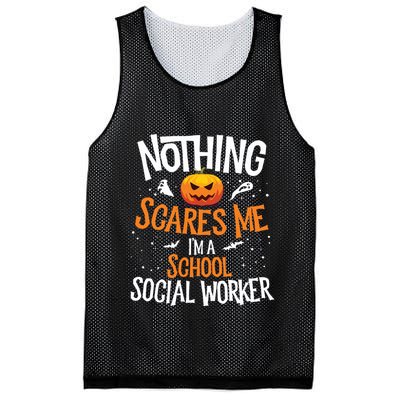 You Cannot Scare Me Im A Middle School Social Worker Mesh Reversible Basketball Jersey Tank