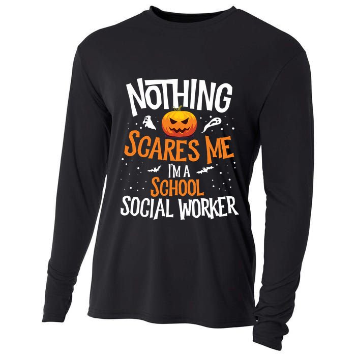 You Cannot Scare Me Im A Middle School Social Worker Cooling Performance Long Sleeve Crew