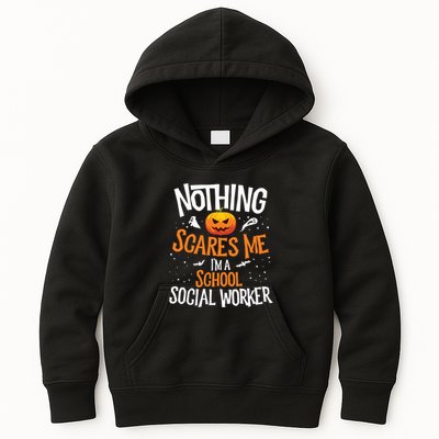 You Cannot Scare Me Im A Middle School Social Worker Kids Hoodie