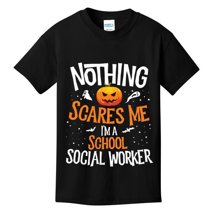 You Cannot Scare Me Im A Middle School Social Worker Kids T-Shirt