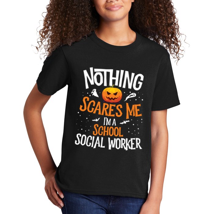 You Cannot Scare Me Im A Middle School Social Worker Kids T-Shirt