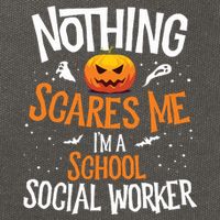 You Cannot Scare Me Im A Middle School Social Worker Cotton Canvas Backpack