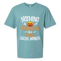 You Cannot Scare Me Im A Middle School Social Worker Sueded Cloud Jersey T-Shirt