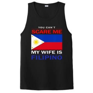 You Cant Scare Me My Wife Is Filipino Funny Husbands PosiCharge Competitor Tank