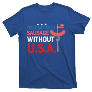 You Cant Spell Sausage Without Usa Bbq Gift T-Shirt