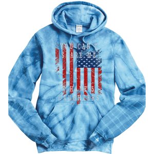 You CanT Scare Me. I Have Five Daughters. Tie Dye Hoodie