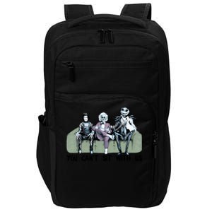 You Cant Sit With Us Halloween Beetle Juice Scissorhands Jack Skellington Impact Tech Backpack