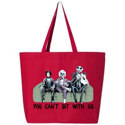 You Cant Sit With Us Halloween Beetle Juice Scissorhands Jack Skellington 25L Jumbo Tote