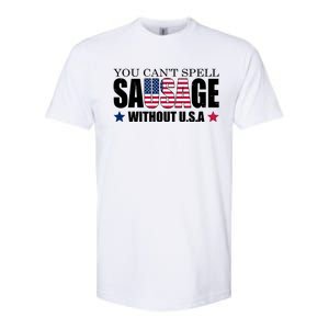 You Can't Spell Sausage Without USA Funny Softstyle CVC T-Shirt