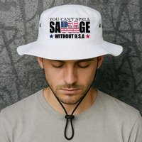 You Can't Spell Sausage Without USA Funny Bucket Hat