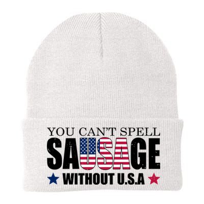 You Can't Spell Sausage Without USA Funny Beanie