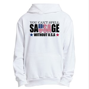 You Can't Spell Sausage Without USA Funny Urban Pullover Hoodie