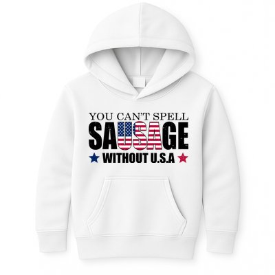 You Can't Spell Sausage Without USA Funny Kids Hoodie