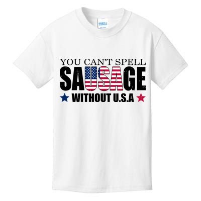 You Can't Spell Sausage Without USA Funny Kids T-Shirt