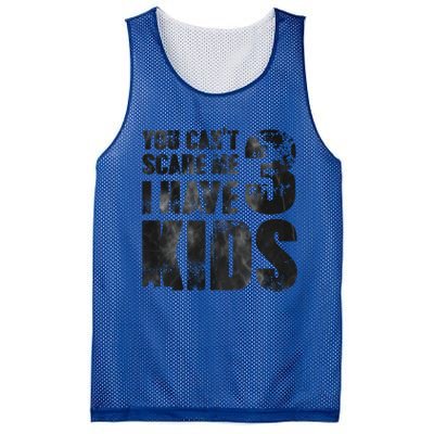 You Cant Scare Me I Have 3 Father Papa Pops Parent Hero Gift Mesh Reversible Basketball Jersey Tank