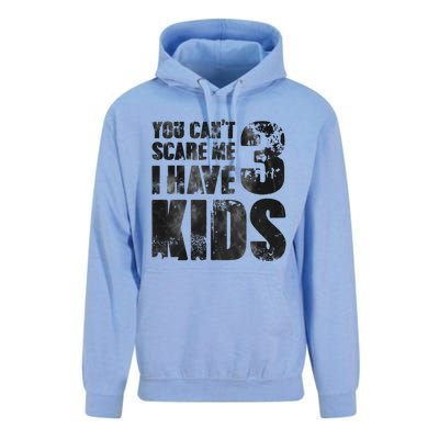 You Cant Scare Me I Have 3 Father Papa Pops Parent Hero Gift Unisex Surf Hoodie