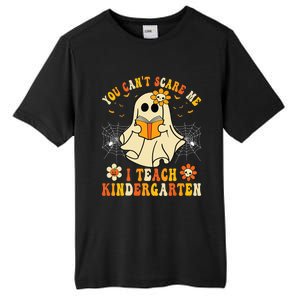 You CanT Scare Me I Teach Kindergarten Halloween Teacher Funny Gift Tall Fusion ChromaSoft Performance T-Shirt