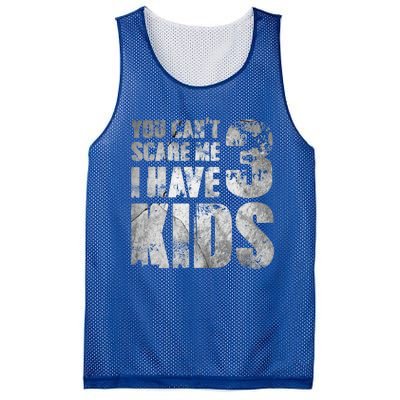 You Cant Scare Me I Have 3 Outfit Uncle Family Gift Mesh Reversible Basketball Jersey Tank