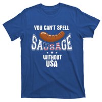 You Cant Spell Sausage Without Usa Funny Bbq Holiday Design Great Gift T-Shirt