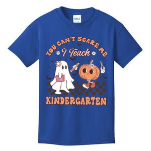 You CanT Scare Me I Teach Kindergarten Halloween Teacher Gift Kids T-Shirt