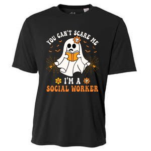 You Cant Scare Me Im A School Social Worker Halloween Cooling Performance Crew T-Shirt