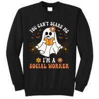 You Cant Scare Me Im A School Social Worker Halloween Sweatshirt