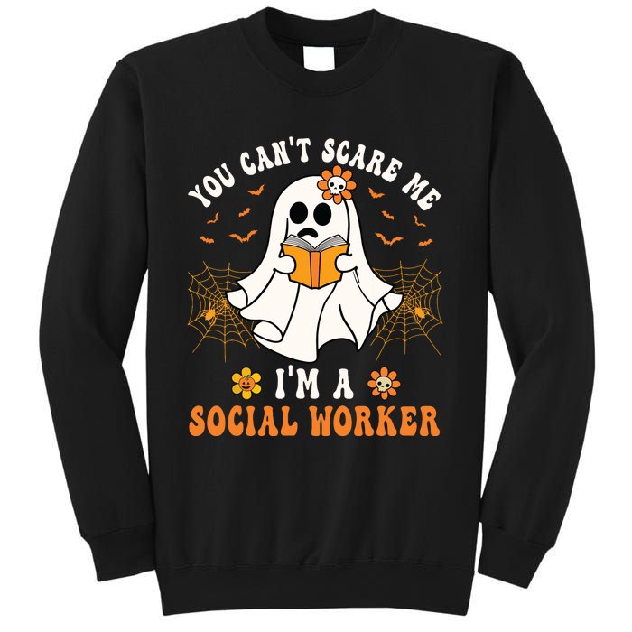 You Cant Scare Me Im A School Social Worker Halloween Sweatshirt