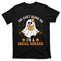 You Cant Scare Me Im A School Social Worker Halloween T-Shirt