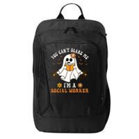 You Cant Scare Me Im A School Social Worker Halloween City Backpack