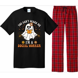 You Cant Scare Me Im A School Social Worker Halloween Pajama Set