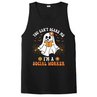 You Cant Scare Me Im A School Social Worker Halloween PosiCharge Competitor Tank