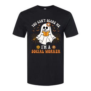 You Cant Scare Me Im A School Social Worker Halloween Softstyle CVC T-Shirt