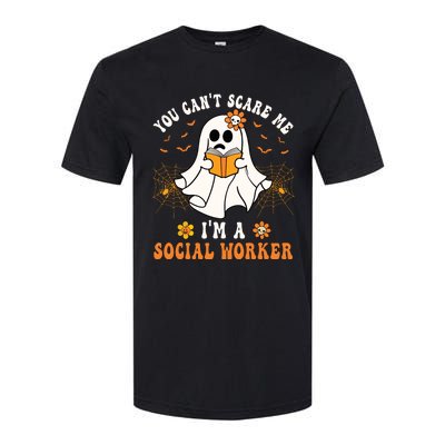 You Cant Scare Me Im A School Social Worker Halloween Softstyle CVC T-Shirt