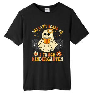 You CanT Scare Me I Teach Kindergarten Halloween Teacher Funny Gift Tall Fusion ChromaSoft Performance T-Shirt