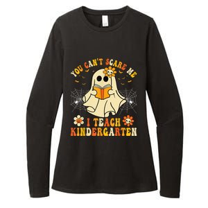 You CanT Scare Me I Teach Kindergarten Halloween Teacher Funny Gift Womens CVC Long Sleeve Shirt