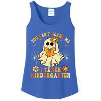 You CanT Scare Me I Teach Kindergarten Halloween Teacher Funny Gift Ladies Essential Tank