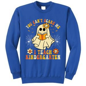 You CanT Scare Me I Teach Kindergarten Halloween Teacher Funny Gift Tall Sweatshirt