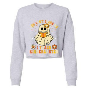 You CanT Scare Me I Teach Kindergarten Halloween Teacher Funny Gift Cropped Pullover Crew