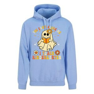 You CanT Scare Me I Teach Kindergarten Halloween Teacher Funny Gift Unisex Surf Hoodie