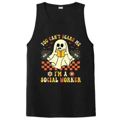 You Cant Scare Me Im A School Social Worker Halloween PosiCharge Competitor Tank