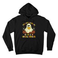 You Cant Scare Me Im A School Social Worker Halloween Tall Hoodie