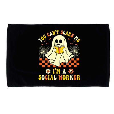 You Cant Scare Me Im A School Social Worker Halloween Microfiber Hand Towel