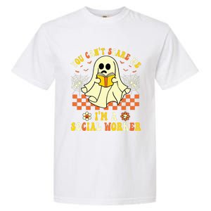 You Cant Scare Me Im A School Social Worker Halloween Garment-Dyed Heavyweight T-Shirt