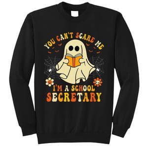 You CanT Scare Me IM A School Secretary Halloween Candy Sweatshirt