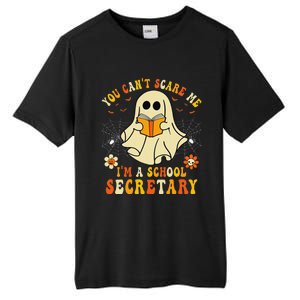 You CanT Scare Me IM A School Secretary Halloween Candy Tall Fusion ChromaSoft Performance T-Shirt