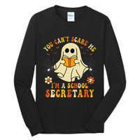 You CanT Scare Me IM A School Secretary Halloween Candy Tall Long Sleeve T-Shirt