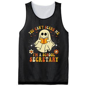 You CanT Scare Me IM A School Secretary Halloween Candy Mesh Reversible Basketball Jersey Tank