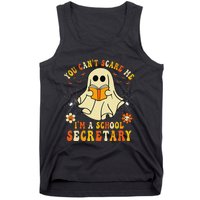 You CanT Scare Me IM A School Secretary Halloween Candy Tank Top