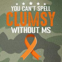 You Cant Spell Clumsy Without MS Awareness Empowerment Legacy Tie Dye Trucker Hat