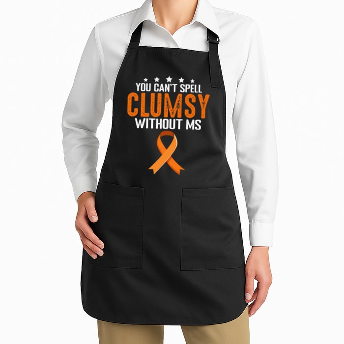 You Cant Spell Clumsy Without MS Awareness Empowerment Apron